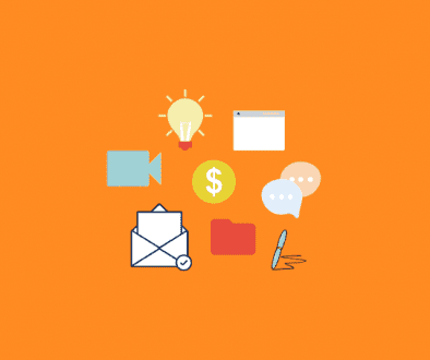money and email icons
